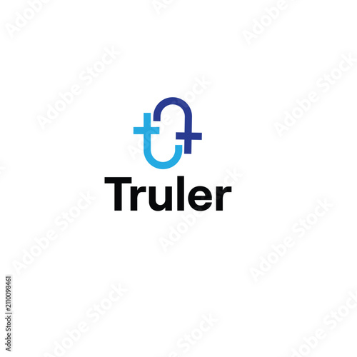 Truler modern drug store logo