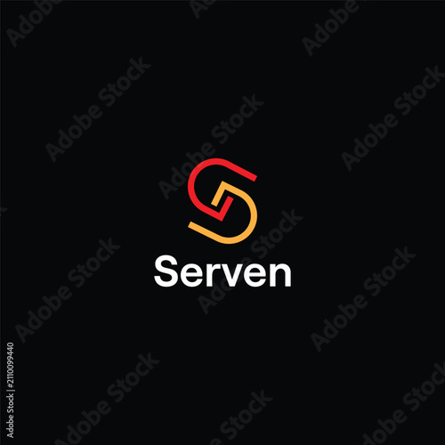 S letter modern logo mark