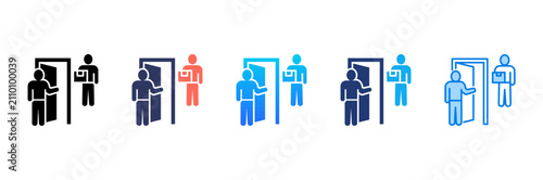 Fotografía Package Handover Icon sheet multiple style collection