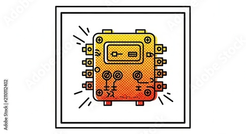 Vintage Electronic Component Icon