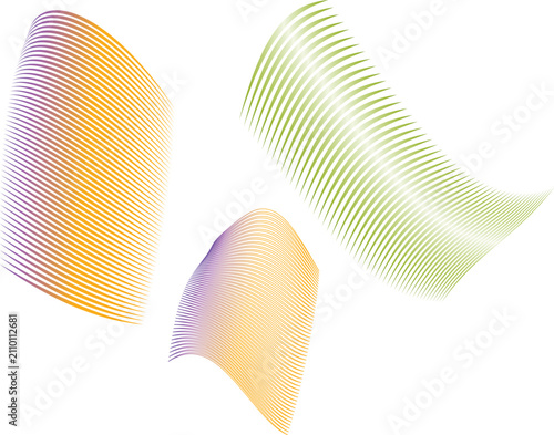 Abstract flowing lines pattern