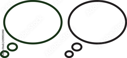 Принти на полотні Doodle speech bubble icon set collection group with comic chat dialog message ba
