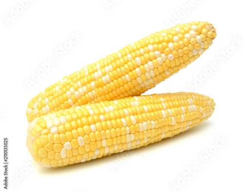 Canvastavla Corn on a white background
