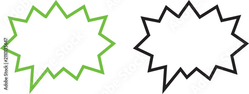 фотографія Doodle speech bubble icon set collection group with comic chat dialog message ba