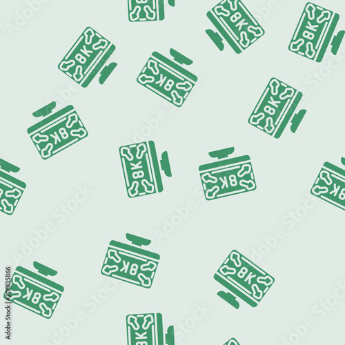 Foto high definition display glyph vector seamless pattern