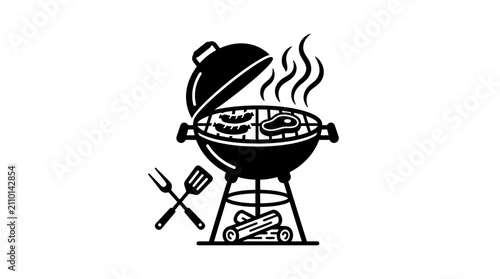 Barbecue Grill Vector Illustration
