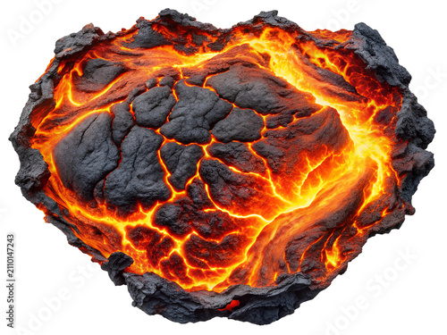 rock with lava