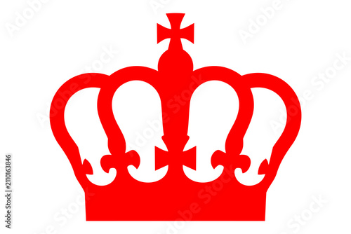 Bold crown icon representing royalty, power, authority, and prestige. Versatile vector graphic for branding, heraldry, logos, packaging, invitations, and commercial design.