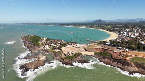 Aerial View of Paradise Beach and Coastal Nova Guarapari