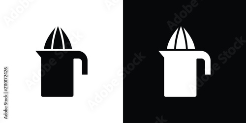 Foto Juicer squeezer icon thin line pictogram bundle