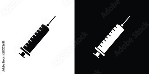 Obraz na płótnie Needle icon thin line pictogram bundle