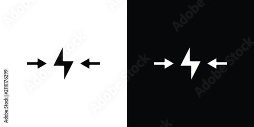 Billede på lærred Conflict icon minimal art series