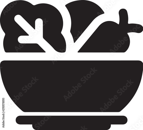 vector illustration of a plate with a chicken