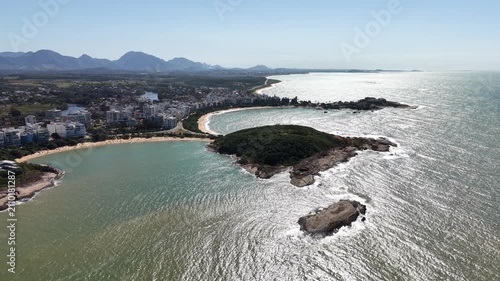 Aerial View of Paradise Beach and Coastal Nova Guarapari