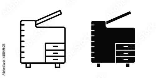Принти на полотні Copier icon simple drawings set