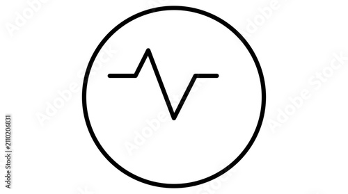 Check engine scalable, editable-stroke vector line icon for vehicle diagnostics, repair services, dashboard alerts, and maintenance tools.