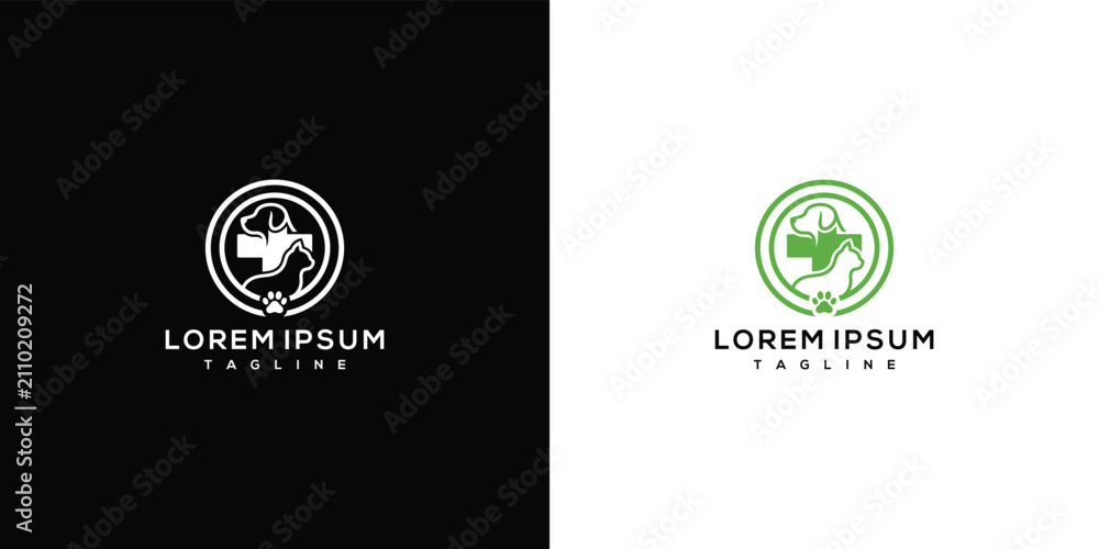 Fototapeta premium Medical Logo Featuring a Stethoscope and Cross