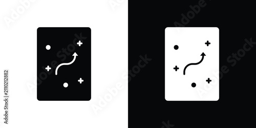 Obraz na płótnie Tactics icon black elements kit