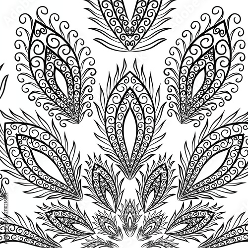 Pineapple Damask – Botanical Scroll Repeat Pattern