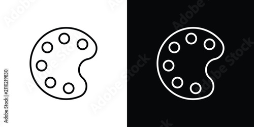 Photography Palette icon vector illustrations kit