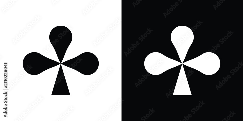 Fototapeta premium Card-club icon outline drawings set