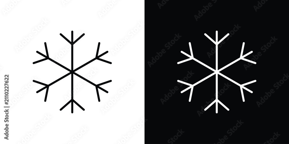 Obraz premium Snow icon vector graphic kit