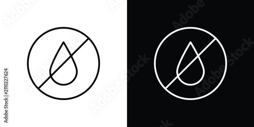 Oil free icon vector graphic kit