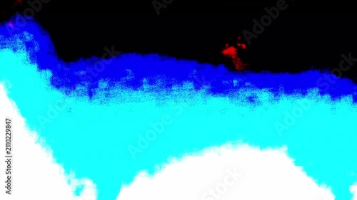 Abstract Neon Blue and Red Glitch Motion Background 4K