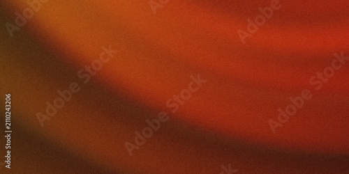 Foto Warm orange fabric texture with soft shadows, elegant silk drapery background, s
