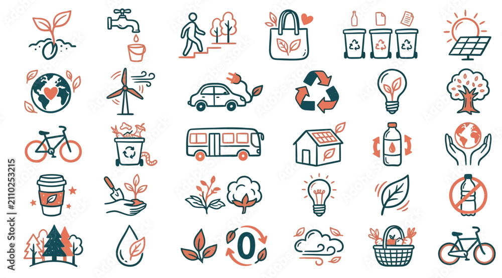 Fototapeta premium Set Vector Collection with Healthcare Symbols, Web Design Elements and Business Illustration Graphics