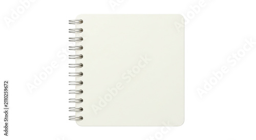 Foto Square spiral notebook with blank white pages