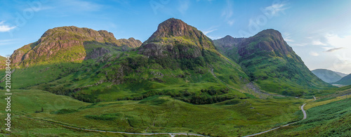 Canvas Print Glencoe the iconic range of mountains in the Scottish Highlands