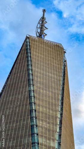 Low-Angle View of Britam Tower Skyscraper in Nairobi, Kenya