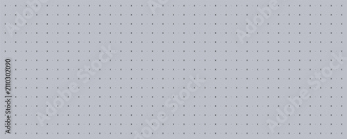 Gray grid pattern featuring small black cross marks and dots arranged evenly on clean paper notebook background.