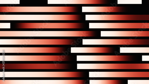 Obraz na płótnie Horizontal gradient bars with staggered alignment seamless pattern