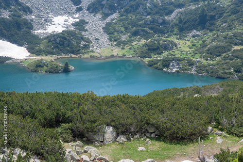 Landscape of Pirin Mountain near Fish Banderitsa Lake, Bulgaria