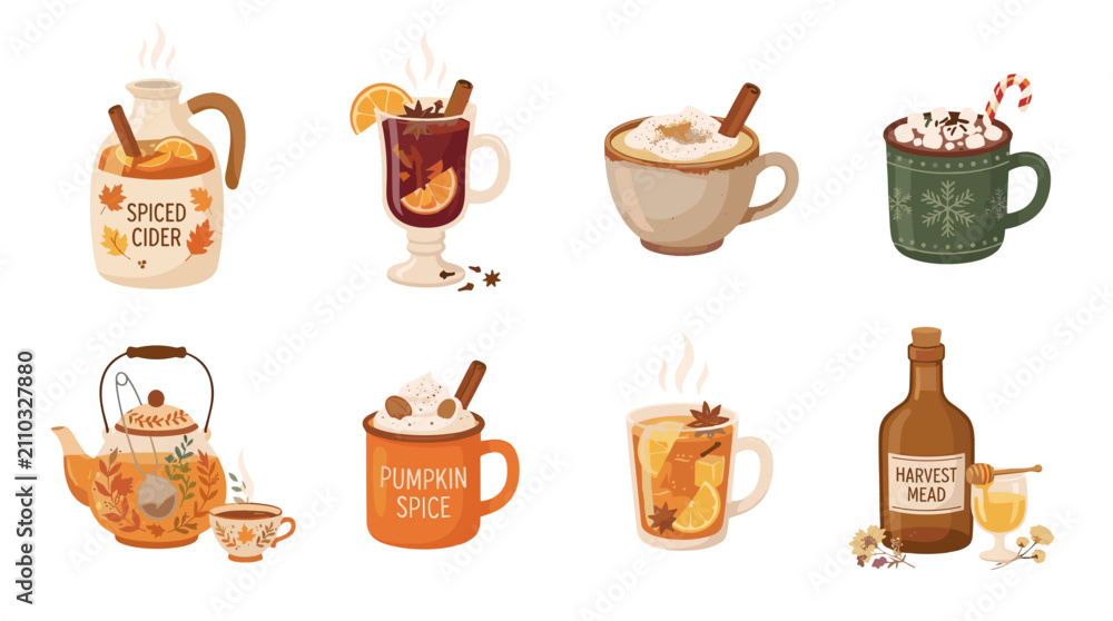 Fototapeta premium Collection of various spice and seasoning jars with herbs and ingredients