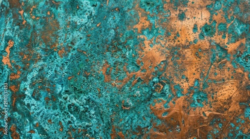 Close-up of Rusted Metal Surface with Textured Patina.