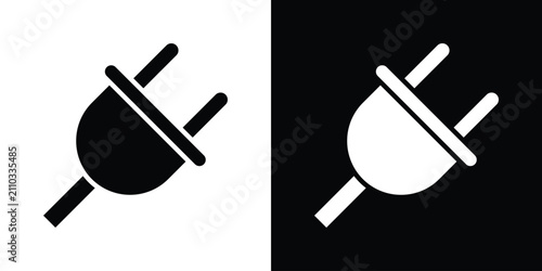 Foto Electric plug icon