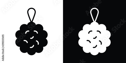Foto Shower sponge ball icon