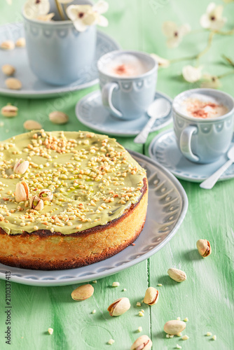 Sweet and tasty pistachio c...
