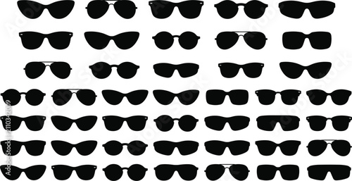 Foto Sunglasses silhouette mega collection featuring vintage aviator retro cat eye an