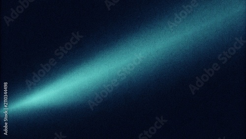 Tableau sur toile Grainy blue gradient background with glowing cyan neon light streak, modern abstract backdrop for UI, websites, apps, banners, branding and digital design