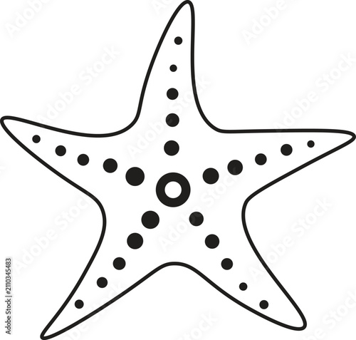 Starfish Line Art Icon