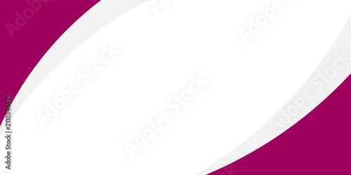 Abstract Maroon Magenta Curved Frame Background with White Space