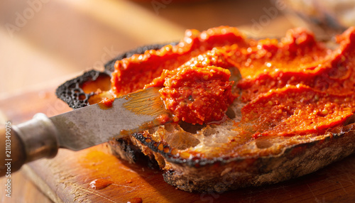 Calabrian ’Nduja Spread on Rustic Sourdough