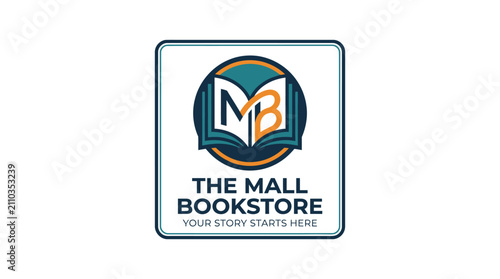 The Mall Bookstore Logo Design