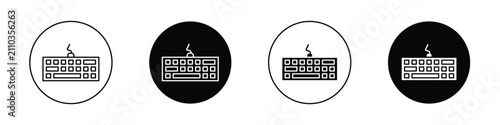 Cuadro en lienzo Keyboard icon set for web