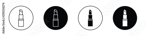 Photos Lipstick icon set for web