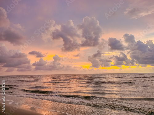 Photography The beauty of the beach in the late afternoon